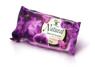 . . S&C Natural Toilet Soap Violet 75g