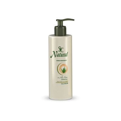 .S&C Natural Crema Hidratante con Aloe Vera 400 mL