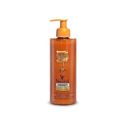  . S&C Natural Honey Acondicionador con Miel de Abejas y Propóleos 400 mL