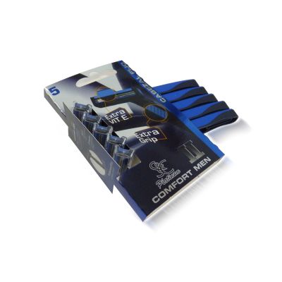 .  S&C Platinum Maquinilla de Afeitar CONFORT MEN II Cabezal Fijo (set de 5 unidades)