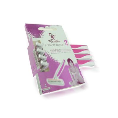 .  S&C Platinum Maquinilla de Depilación CONFORT WOMAN 2 (set de 4 unidades)