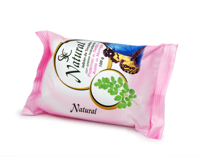 S&C Natural Jabón de Tocador con Crema Hidratante, Proteína de Seda y Aceite de Moringa 100g